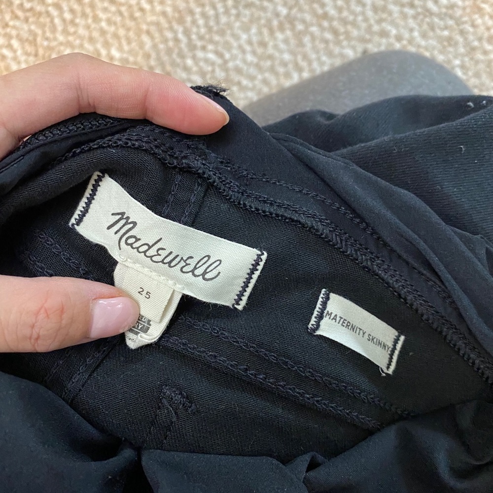 Maternity black skinny jeans